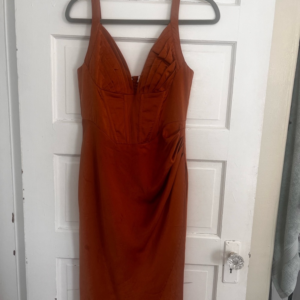 ASTR never been worn burnt orange dress